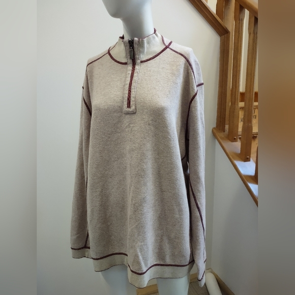 TOMMY Bahama reversible quarter zip long sleeve shirt - Picture 3 of 7